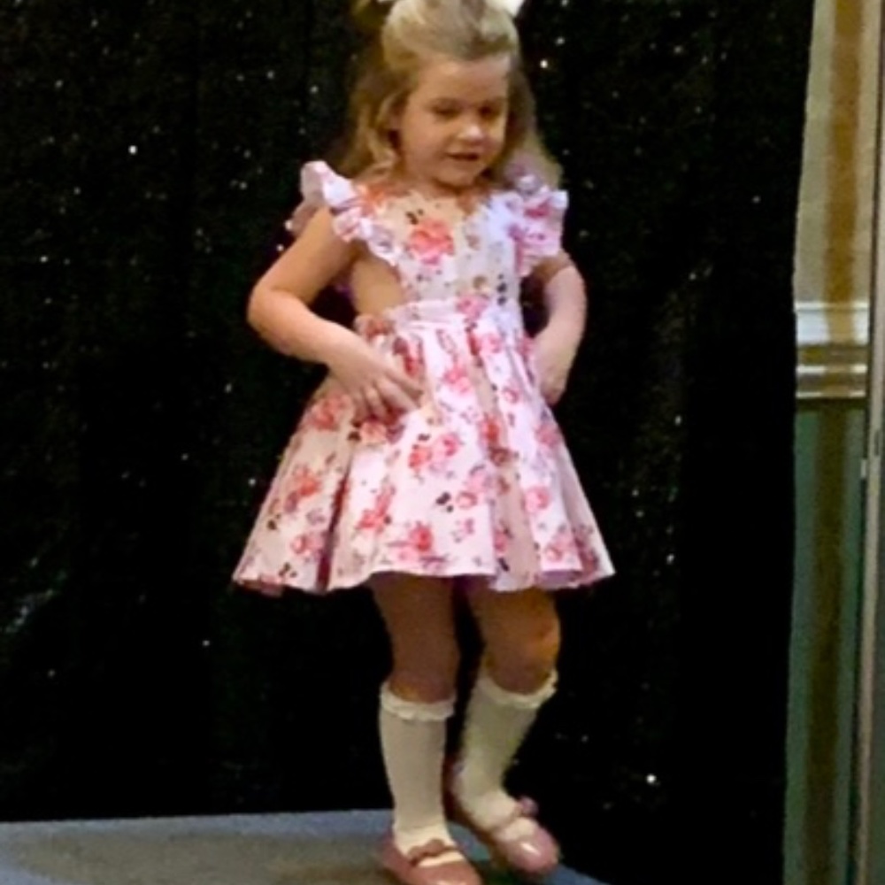 Floral Pinafore Dress